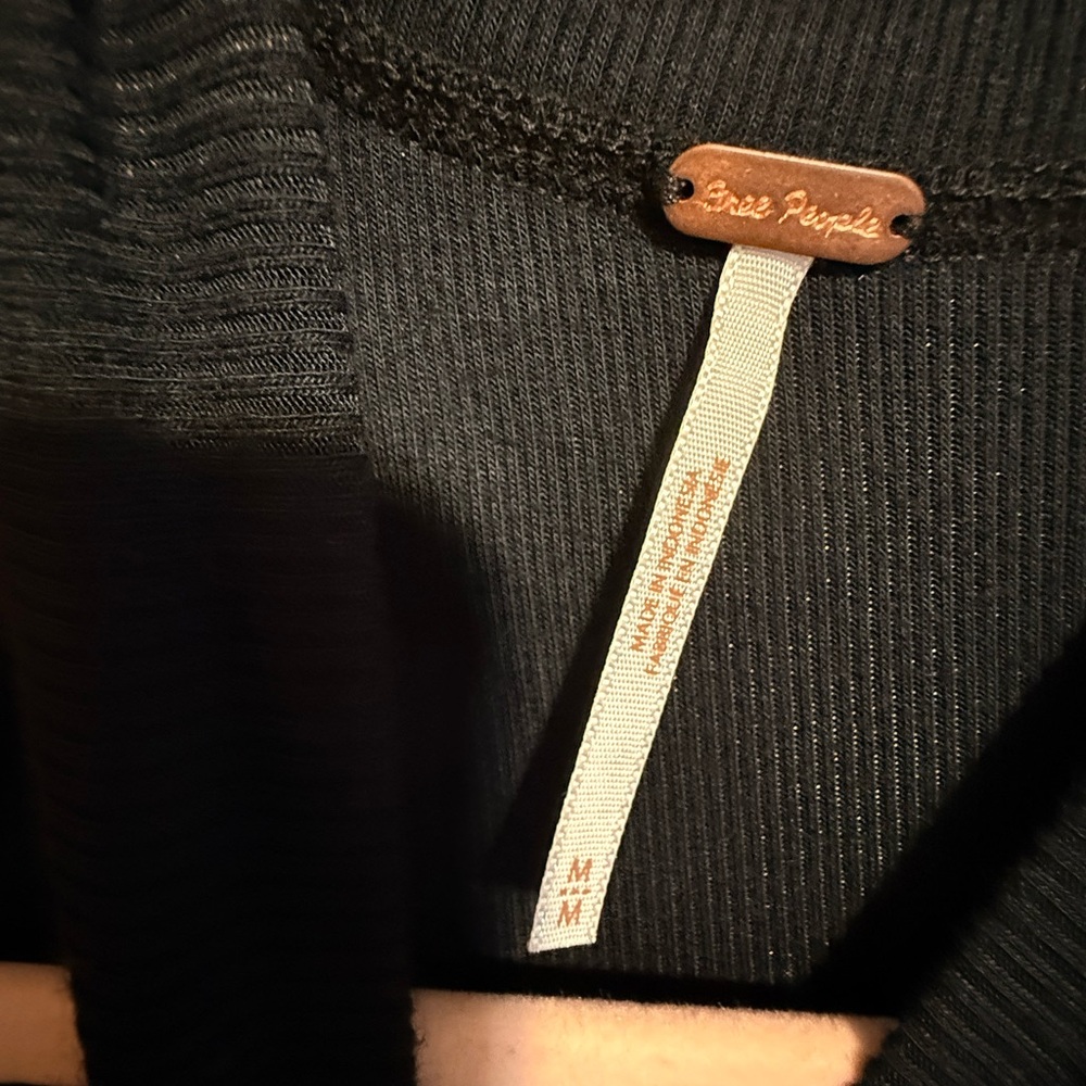 Free People Black Knit Top - Picture 3 of 4